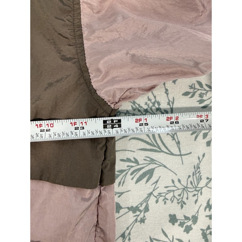 Rae Mode Color Block Half Zip Windbreaker Jacket Large Nylon Lightweight Mauve - Picture 9 of 10